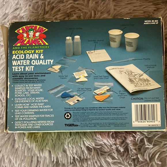 Vintage 1991 Ecology Acid Rain & Water Test Kit 15 tests in 1, for kids science - Picture 2 of 6